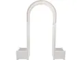 Produktbild: Rosenbogen KHW, weiß, B:174cm H:207cm T:43cm, Kunststoff, Rankhilfen, BxTxH: 174x43x207 cm, inkl. 2 Pflanzkästen