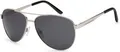 Produktbild: styleBREAKER polarisierte Flieger Sonnenbrille, Pilotenbrille mit Federscharnier, Etui und Putztuch, Uni 09020046