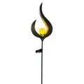 Produktbild: Design LED Solar Leuchte Außen Beleuchtung Dekoration Steck Lampe Flamme Design Globo 33465