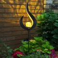 Produktbild: LED Terrasse Dekoration SOLAR Steck Leuchte Flammen Design Außen Stand Lampe