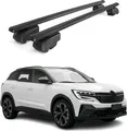 Produktbild: Dachträger Grundtäger für Renault Austral 2022-2025 75kg Aluminium Schwarz 2 tlg