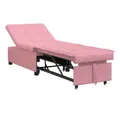 Produktbild: vidaXL Sofa Schlafsofa Rosa 67 x 194 x 38 cm Samt, 1 Teile