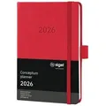 Produktbild: Wochenkalender Conceptum ca. A6 Hardcover rot 2026
