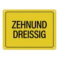 Produktbild: 40. Geburtstag Metallschild mit Spruch: Zehnunddreißig Geschenk vierzig Runder