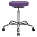 Produktbild: Sport-Tec Drehhocker Exklusiv mit Komfort-Polster und Rollen, Rollhocker Arbeitshocker