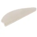 Produktbild: Kettelservice-Metzker Stufenmatten Ariston im Sonderformat 64/20cm Halbrund Beige 15 Stück Treppenschutz Treppenteppich