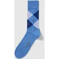 Produktbild: Burlington Socken mit Karomuster Modell 'MANCHESTER' in Bleu, Größe 40-46