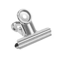 Produktbild: Coideal Große Bulldoggen-Büroklammern, 12 Stück Metall Bull Clips, silberfarbene Scharnier-Clips für Akten, Basteln, Lebensmittelbeutel, Zeichnen, Fotos in Küche und Büro (63 mm)