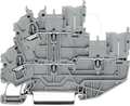 Produktbild: WAGO 2022-2201 - 1-Leiter/1-Pin-Doppelstock-Basisklemme, 2,5 mm², grau