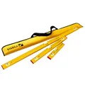 Produktbild: STABILA PRO SET 80 AS, 4-teiliges Wasserwaagen-Set: 120 cm / 60 cm / 30 cm/Tasche, verstärktes Alu-Profil, integrierte Rutsch-Stopper, Made in Germany, Gelb