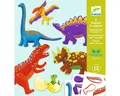 Produktbild: DJECO Kreativset Hampelmann Dinos basteln Kinder Bastelset Dinosaurier