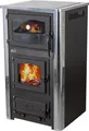 Produktbild: Kaminofen mit Backfach und Herdplatte mit Glaskeramik ABC Concept 2 Air Mini Mehrfachbelegung Holzofen 10 kW Kamin Ofen Holz Werkstattofen Schwedenofen Hüttenofen Heizofen Holzofen