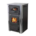 Produktbild: Kaminofen mit Backfach und Herdplatte mit Glaskeramik ABC Concept 2 Air Holzofen