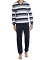 Produktbild: Schiesser Herren Lang Mit Bündchen - Nightwear Set Zweiteiliger Schlafanzug, Dunkelblau_159623, 60 EU