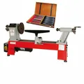 Produktbild: Holzmann Drechselbank D460FXL SET +8 HSS Profi Drechseleisen Holzkasten H8TLGN