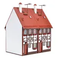 Produktbild: Vollmer 43847 Reihen-Doppelhaus mit Fachwerk, Bausatz, Spur H0