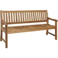 Produktbild: Zebra  Gartenbank President, Edelstahl, Teak, Holz, Metall, Teakholz, massiv, 3-Sitzer, 160x90x68 cm, Holzmöbel, Sitzgelegenheiten Holz, Gartenbänke Holz