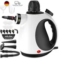 Produktbild: Dampfreiniger Handgerät 1050W mit 350ml Tank, 14 Zubehör für Polster, Fenster