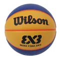 Produktbild: Wilson FIBA 3X3 Basketball Mini Größe 3 Blau/Gelb Gummi 1 Stück Outdoor OVP NEU