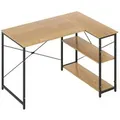 Produktbild: Costway L-Förmiger Schreibtisch Reversibel Regal Natur 118 x 86 x 74 cm