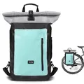 Produktbild: tamthy Fahrradtaschen für Gepäckträger 100% Wasserdicht mit Laptopfach Multifunktional 2 in 1 Fahrradtasche Rucksack & Gepäckträgertasche Hinten für Radfahren, Pendler, Reisen (Mint, 28L)