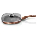 Produktbild: Granit Grillpfanne Bratpfanne 28cm BERLINGER HAUS Metallic Rose Gold BH-1610-N