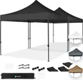 Produktbild: VONROC Pavillon 6x3m wasserdicht stabil - Partyzelt EasyUp System [3Min Aufbau] Popup Faltpavillon modular erweiterbar als Festival Zelt, Gartenpavillon