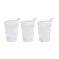 Produktbild: Medi-Inn+ Schnabelbecher Set - 3 Stück, mit Trinköffnung 12 x 10 mm, transparent, Kunststoff – Ideal für Kinder und Senioren