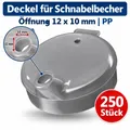 Produktbild: 250 Stk. Deckel für Schnabelbecher, Öffnung 12 x 10 mm | PP , transparent