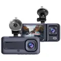 Produktbild: Denver CCT-2500 Dashcam (Full HD, 1x CCT-2500 Dashcam mit Saugnapfhalterung und 12V Auto Adapter, Dual-Kamera (Front & Innen), IR-Nacht, G-Sensor, Mikro & Lautsprecher) schwarz