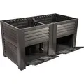 Produktbild: Hochbeet mit Stauraum | 150 x 76 x 78 cm | in Anthrazit - Schwarz