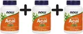 Produktbild: 3 x NOW Foods Acai, Vcaps - 100 caps (203,52 EUR/kg)