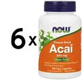 Produktbild: 6 x NOW Foods Acai, Vcaps - 100 caps (185,09 EUR/kg)