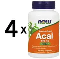Produktbild: 4 x NOW Foods Acai, Vcaps - 100 caps (194,31 EUR/kg)