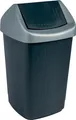 Produktbild: Schwingdeckelabfallbehälter 25 Liter m Klappe aus Polystyrol anthrazit