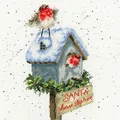 Produktbild: Bothy Threads Kreuzstich-Set Santa Bitte bleibe hier, 26x26cm, multifarbig
