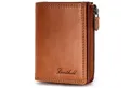 Produktbild: Benthill Geldbörse Klein Echt Leder RFID Damen & Herren Geldbeutel Slim-Wallet Portmonee, RFID-Schutz Kartenfächer Münzfach Reißverschlussfach