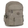 Produktbild: Rucksack Sporttasche stone braun Damen Herren Nylon Bag Street 30x18x38 OTJ604L