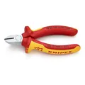 Produktbild: KNIPEX 70 06 125 Seitenschneider isoliert mit Mehrkomponenten-Hüllen, VDE-geprüft verchromt 125 mm