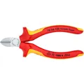 Produktbild: KNIPEX Seitenschneider VDE isoliert 70 06 125, Schneid-Zange, rot