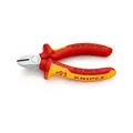 Produktbild: Knipex Seitenschneider isoliert Schnitt verchromt VDE Länge 125 mm 7006125