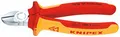 Produktbild: KNIPEX 70 06 125 Seitenschneider Chrom-Vanadium-Stahl Kunststoff Rot/Orange  ~D~