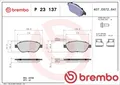 Produktbild: Brembo P23137 Bremsbelagsatz für Scheibenbremse Bremsbelagsatz