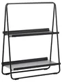 Produktbild: Zone Denmark A-Table Kleines Regal, Standregal aus Metall, 43 x 23 x 58 cm, Schwarz