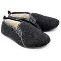 Produktbild: HEYO Filzpantoffeln Herren Warme Pantoffeln Filz Hausschuhe Gefüttert Wolle Pantoletten Winter (Grau, eu_footwear_size_system, adult, numeric, medium, numeric_41)