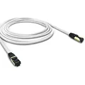 Produktbild: ARLI Cat 8 Netzwerkkabel: Cat8.1 Patchkabel 5m RJ45 S/FTP halogenfrei weiß 5 m Netzwerk Patch LAN Kabel Datenkabel bis zu 2000MHz / 40 Gbit / 40000 Mbit