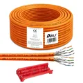 Produktbild: 50m Cat7 Verlegekabel duplex Messer Netzwerkkabel cat Twin Kabel Netzwerk Kupfer