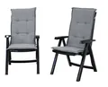Produktbild: Shaf Hochstuhl Milano 2er Pack Klappstuhl Anthrazit Mit Polster Wetterfest