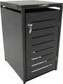 Produktbild: DEGAMO Mülltonnenbox 1er KÖLN 68x80x116cm für Tonnen 120 und 240 Liter, grau