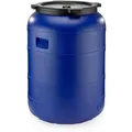 Produktbild: Weithalsfass Futtertonne 200 Liter Fasssilage Regen Fass Gepäcktonne blau - Blau